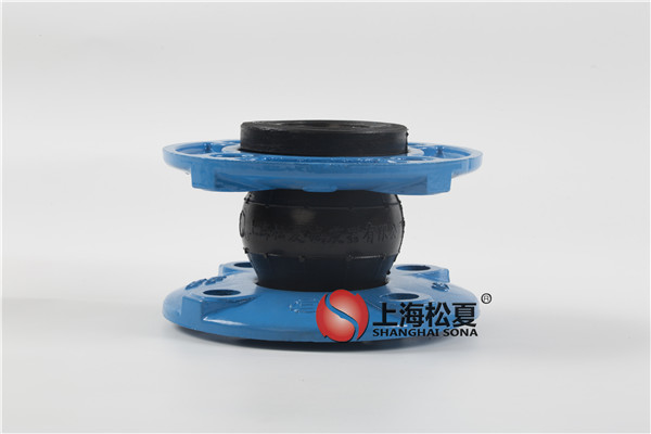 污泥泵用DN50-1.6Mpa球墨法蘭EPDM橡膠膨脹節(jié)高清實拍圖